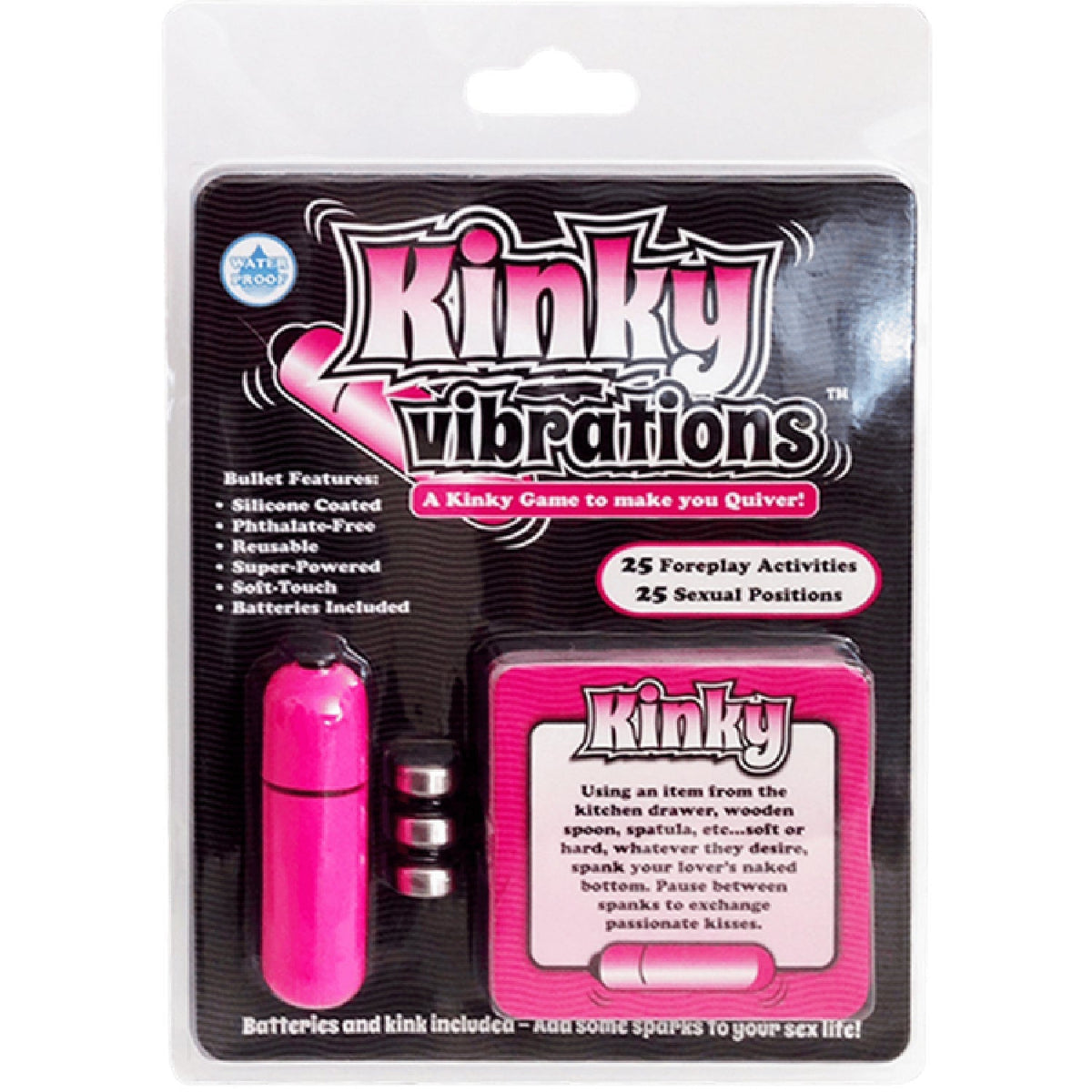 Kinky Vibrations – 50 Activity cards and Bullet Vibrator > Novelties > Gag Gifts - Tophatter Daily Deals