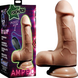 Fuzzy 7" Vibrating Dildo (Flesh) > Dildos > Realistic Dildos - Tophatter Daily Deals