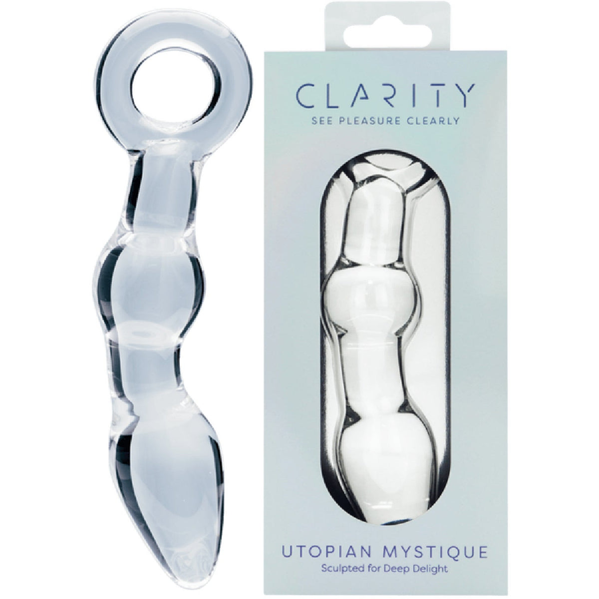 Utopian Mystique – 5.2 Inch Ribbed Glass Anal Dildo > Glass > Dildos - Tophatter Daily Deals