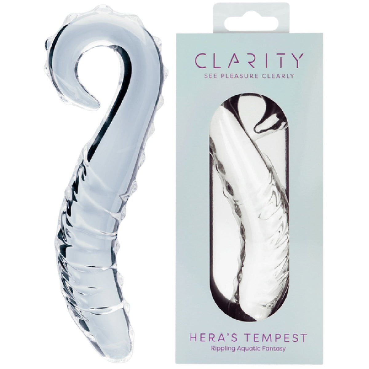 Hera’s Tempest – Premium Borosilicate 5.5 Inch Curved Glass Dildo > Glass > Dildos - Tophatter Daily Deals