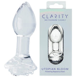 Clarity Utopian Bloom – 4.3 Inch Handcrafted Glass Butt Plug > Glass > Dildos - Tophatter Daily Deals