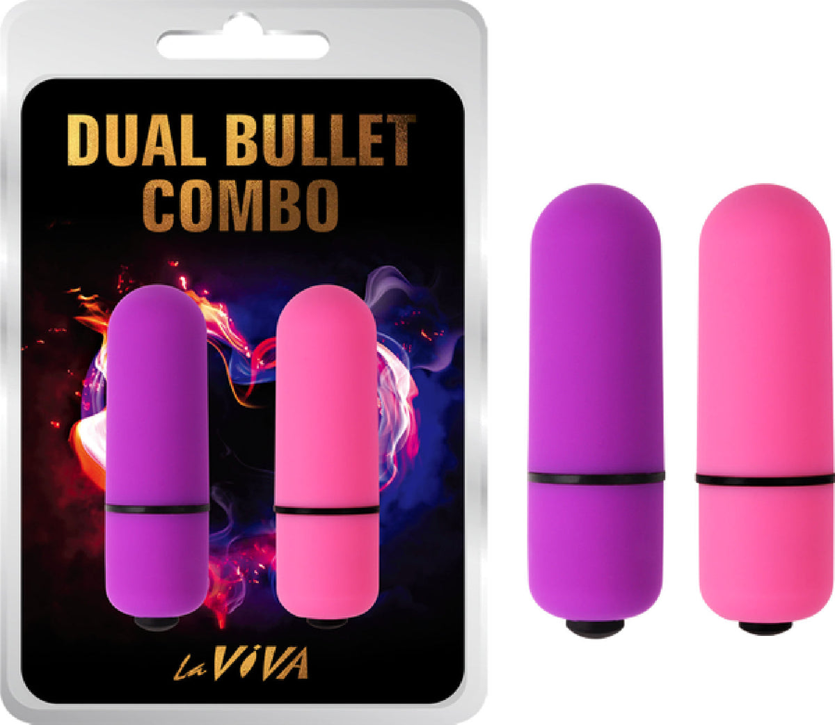 Laviva Dual Bullet Combo – Waterproof Silicone-Coated Dual Bullet Vibrator with 7 Functions > Vibrators > Mini Vibrators - Tophatter Daily Deals