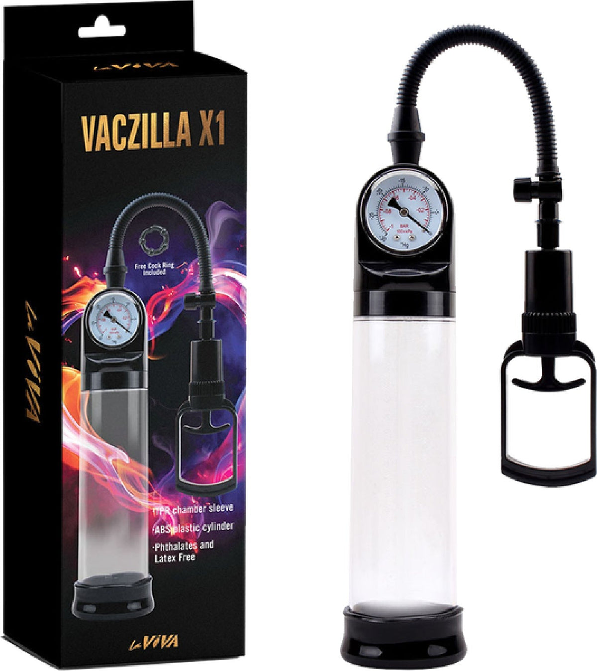 Vaczilla X1 – TPR Chamber Sleeve Penis Pump > Pumps > Penis Pumps - Tophatter Daily Deals