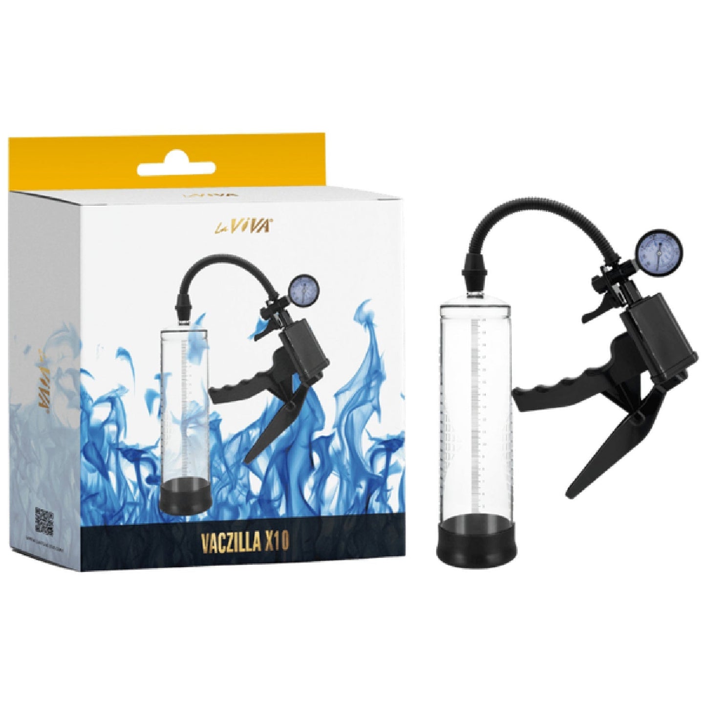 Vaczilla X10 Trigger Gauge Hand Grip – Penis Pump with Silicone Sleeve and Negative Pressure Gauge > Pumps > Penis Pumps - Tophatter Daily Deals
