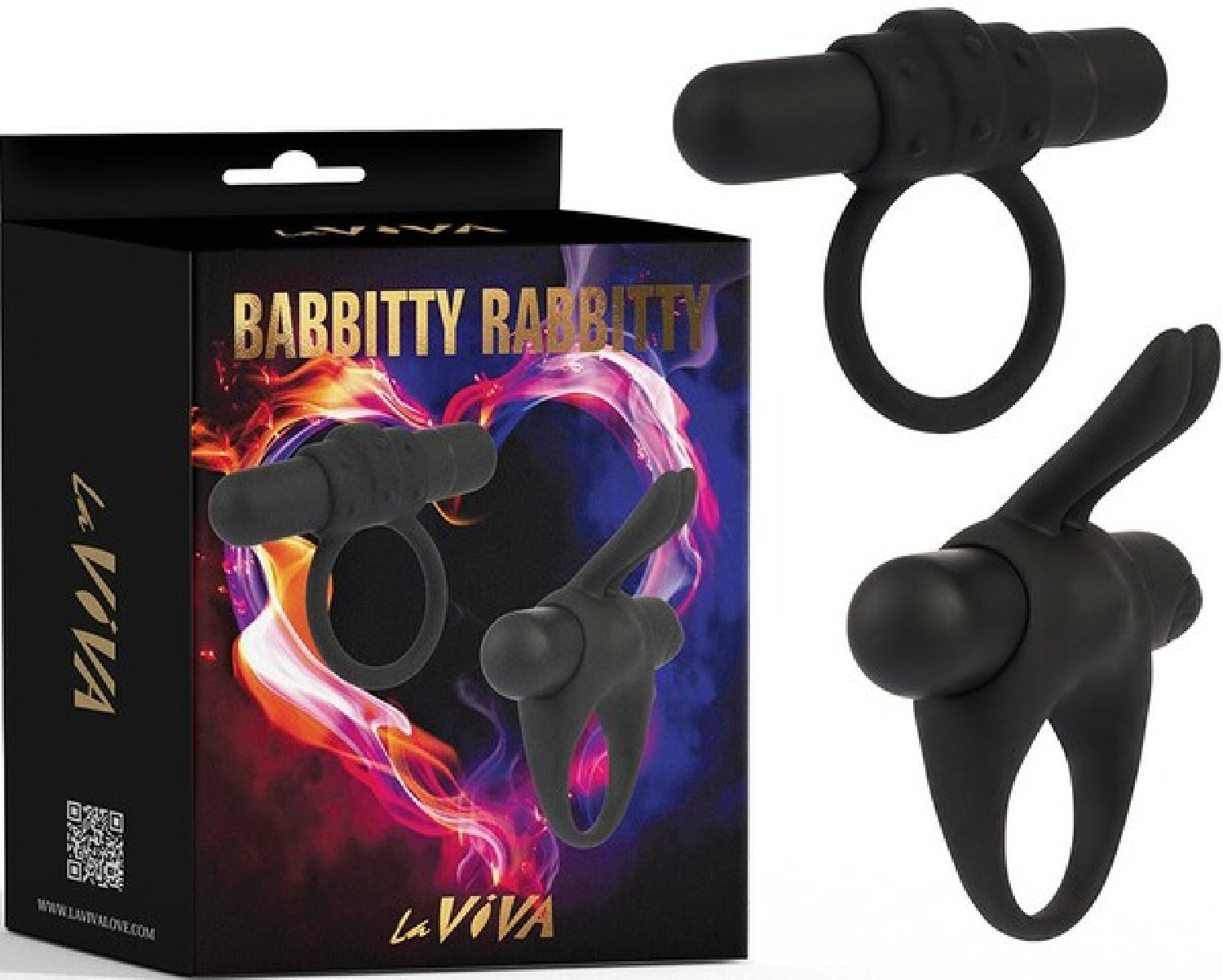 Laviva Rabbitty Babbitty – Silicone Cockring Set > Cock Ring > Vibrating - Tophatter Daily Deals