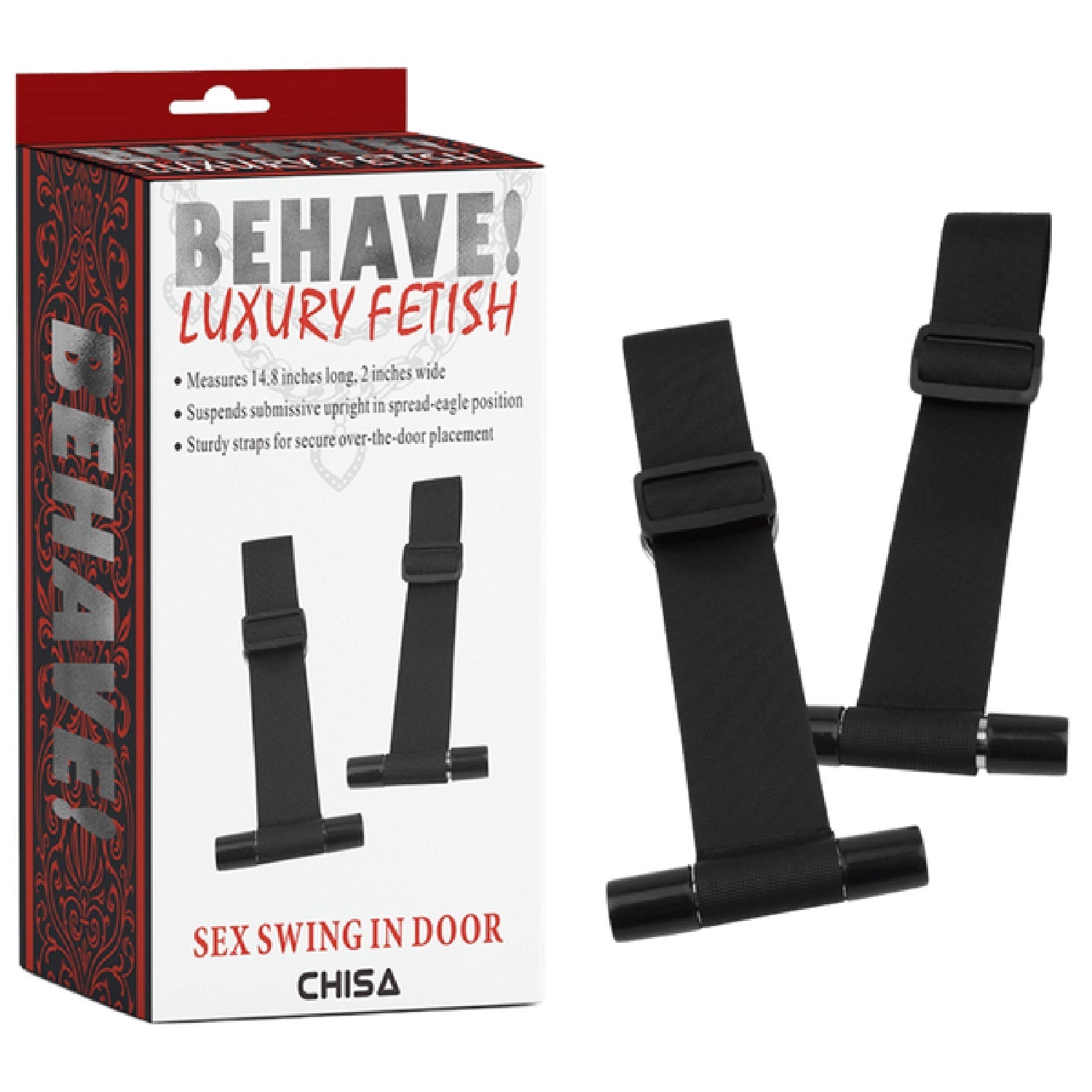 Sex Swing Over-the-Door with Adjustable Wrist Restraints – Strong Metal Bar Equipment > Bondage Gear > Restraints - Tophatter Daily Deals