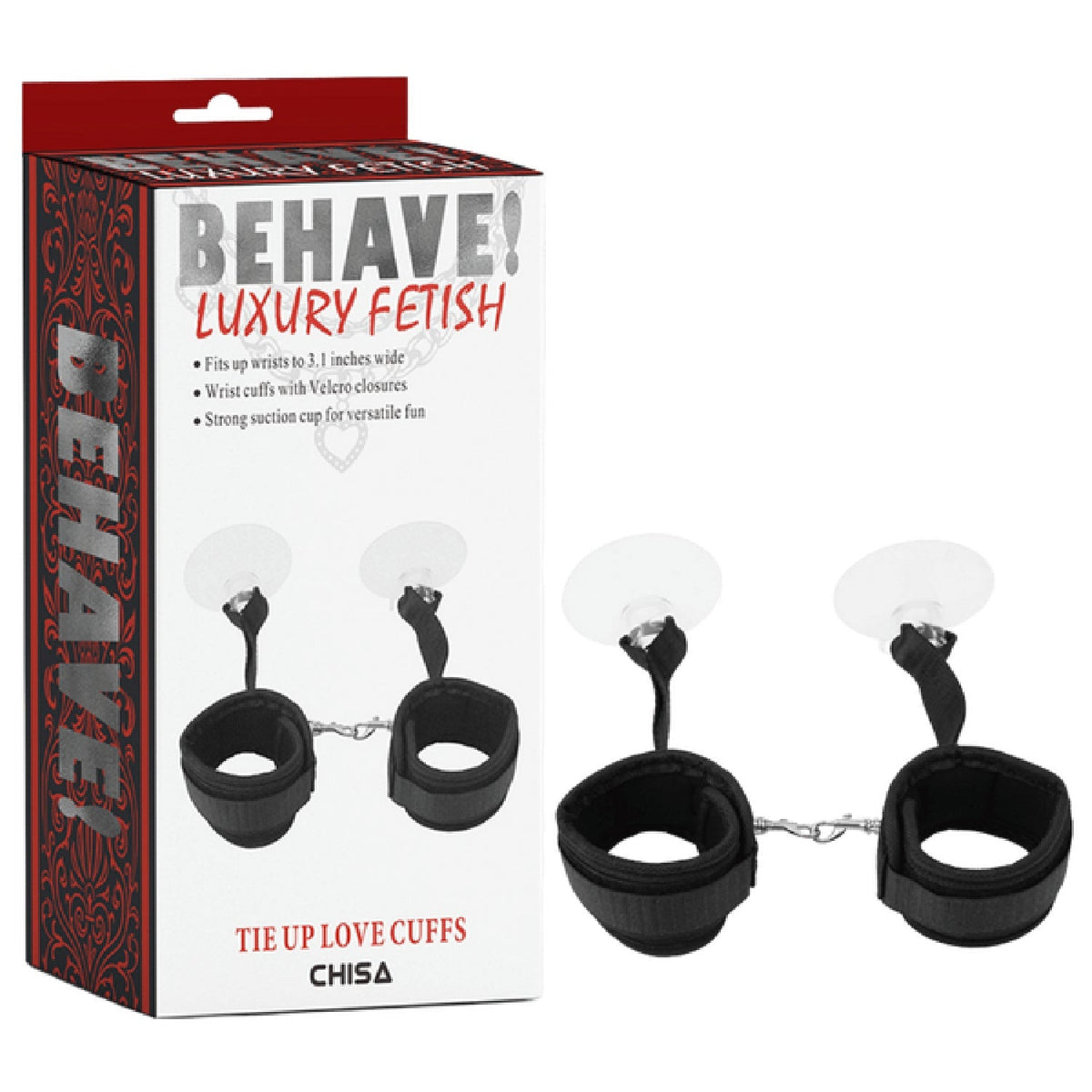 Tie Up Love Cuffs – Fully Adjustable Love Cuffs with Strong Suction Cups > Bondage Gear > Restraints - Tophatter Daily Deals