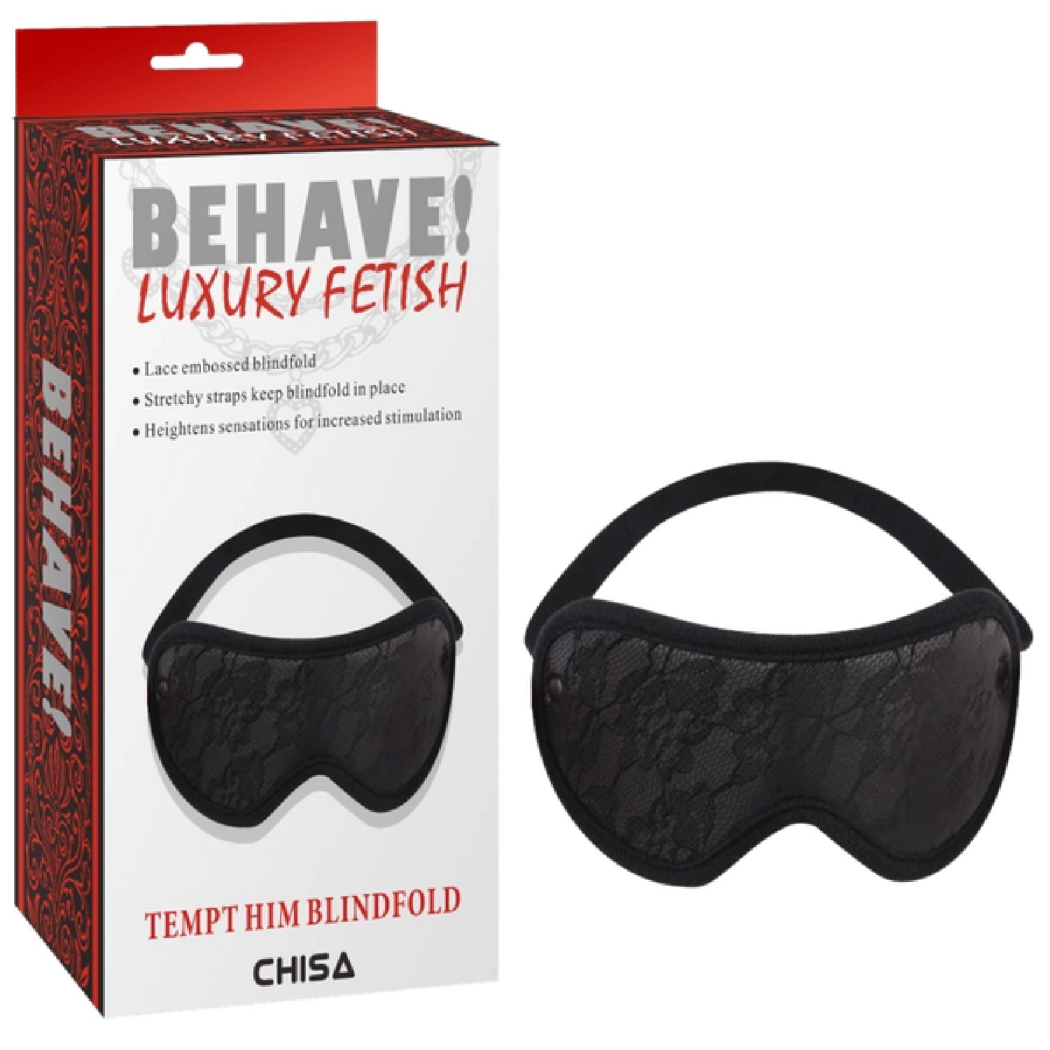 Tempt Him Blindfold – Adjustable Lace Blindfold > Bondage Gear > Blindfolds - Tophatter Daily Deals