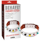 Collar with Thorns – Fully Adjustable Collar Accessory > Bondage Gear > Collars & Leashes - Tophatter Daily Deals