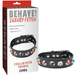 Collar With Thorns – Adjustable Collar Accessory > Bondage Gear > Collars & Leashes - Tophatter Daily Deals