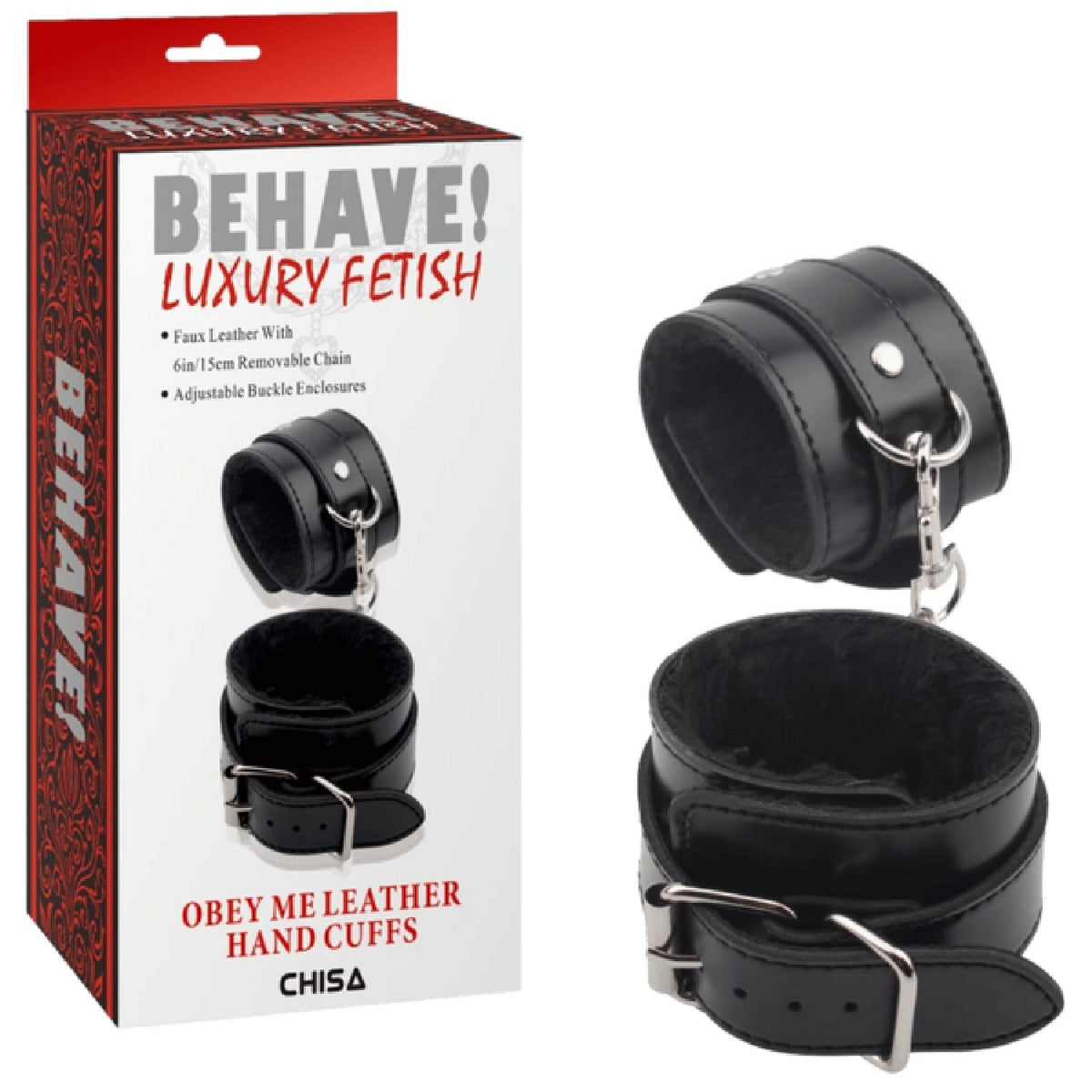 Obey Me Leather Hand Cuffs – Adjustable Metal Hook Handcuffs > Bondage Gear > Handcuffs - Tophatter Daily Deals
