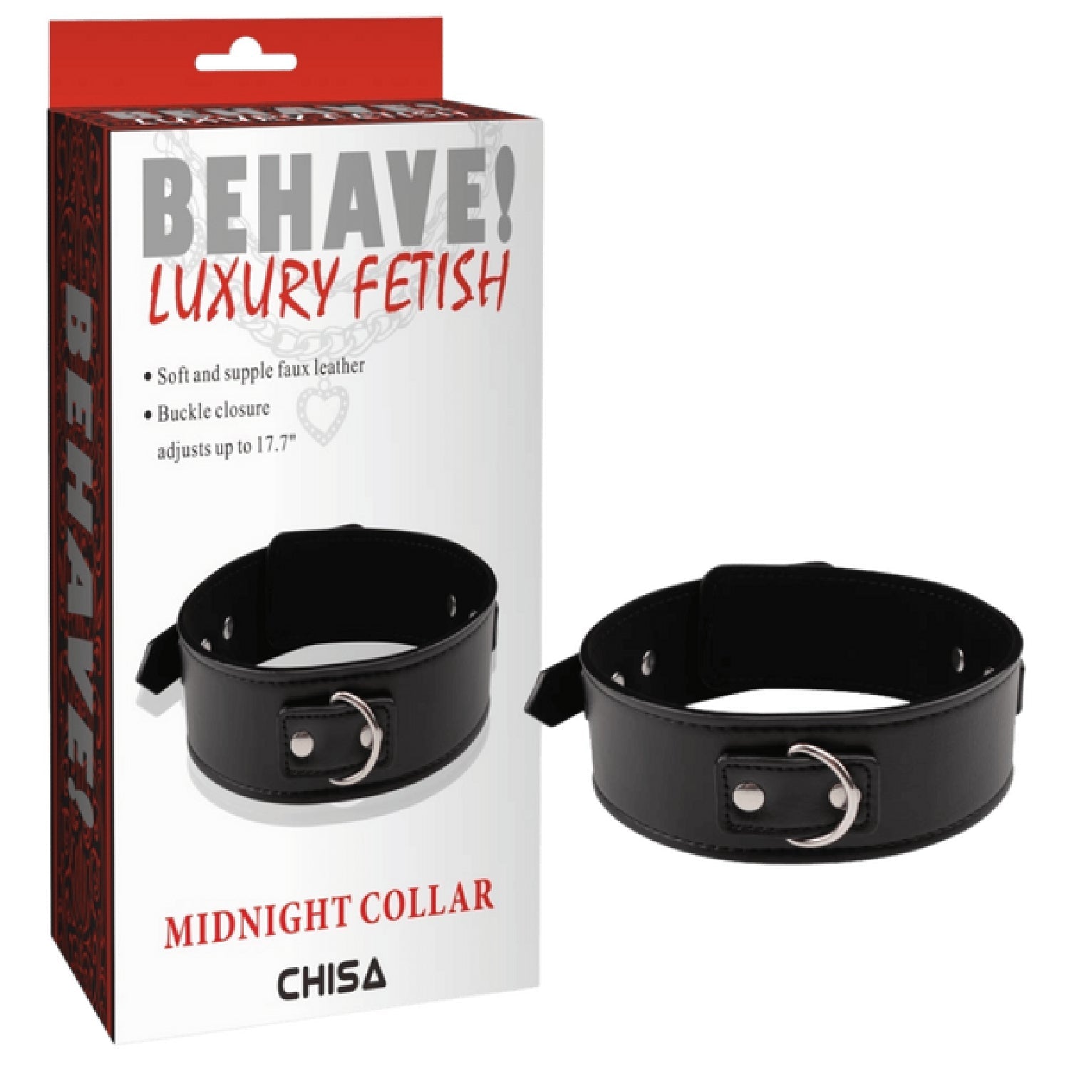 Midnight Collar – Fully Adjustable Collar > Bondage Gear > Collars & Leashes - Tophatter Daily Deals
