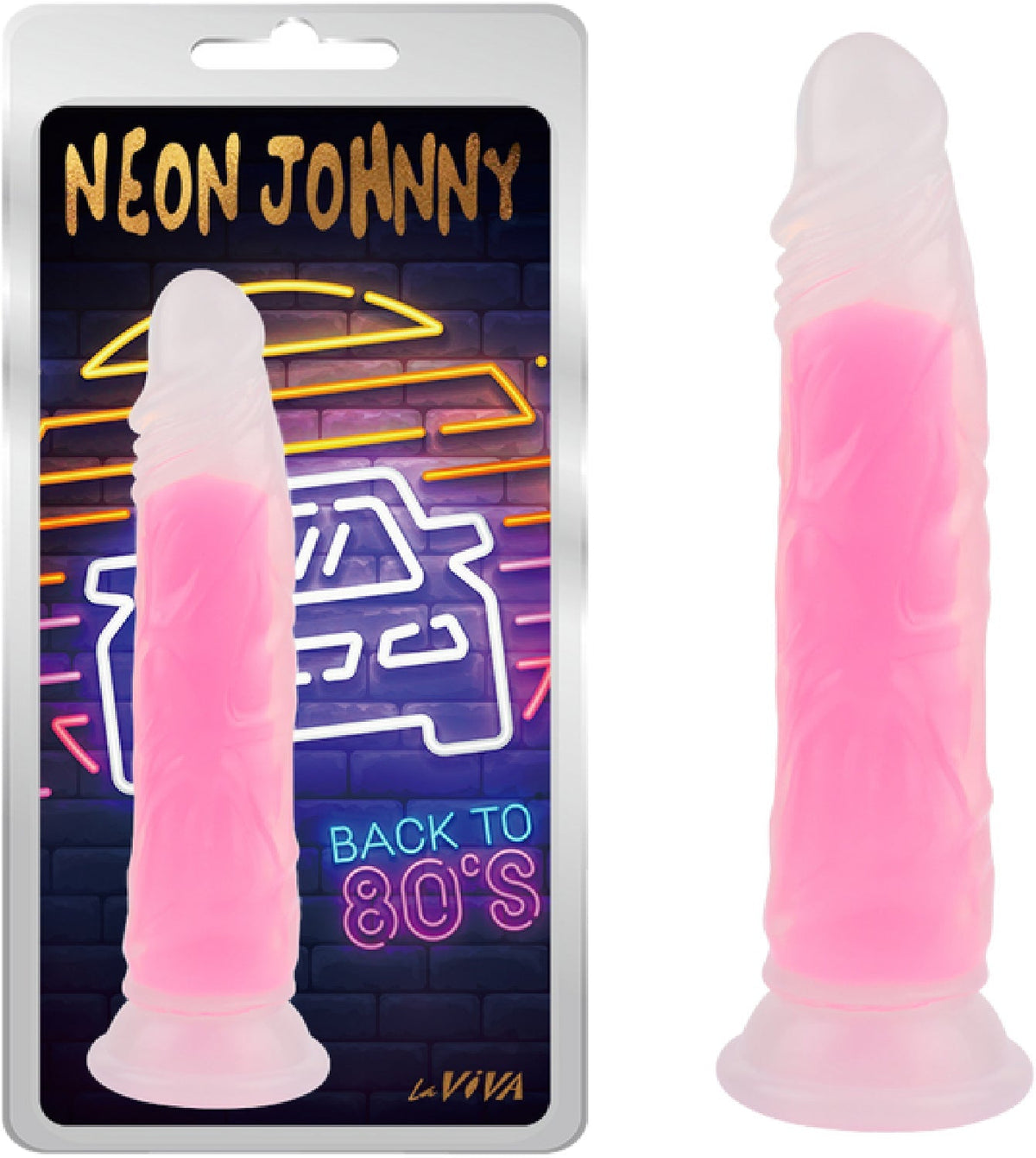 Neon Johnny 8.4" (Glow Pink) > Vibrators > Standard Vibrators - Tophatter Daily Deals