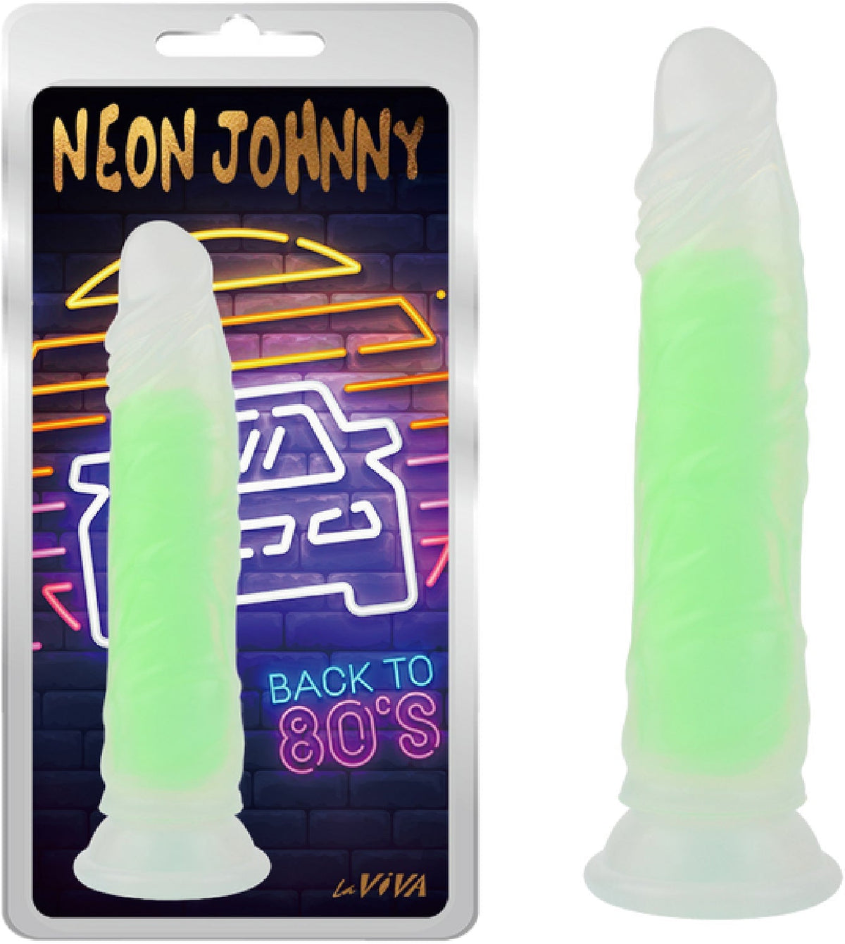 Neon Johnny 8.4" (Glow Pink) > Vibrators > Standard Vibrators - Tophatter Daily Deals