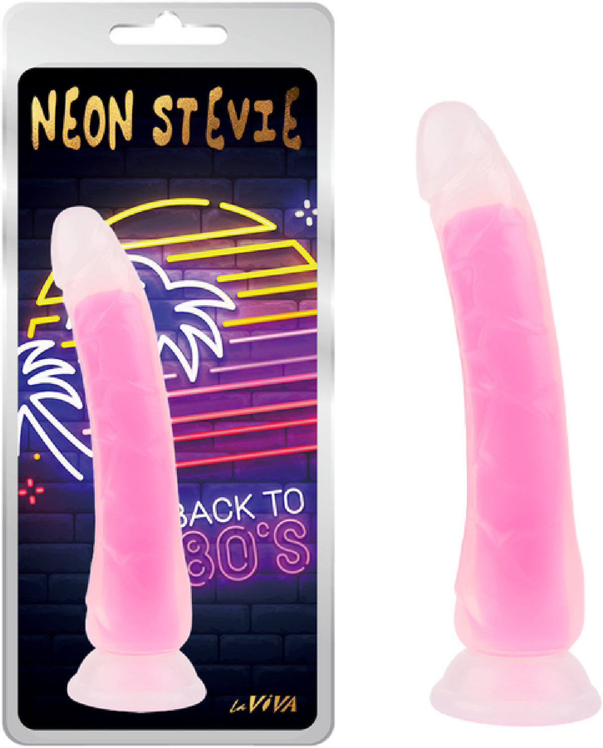 Neon Stevie 8.4 Inch – Glow-in-the-Dark Silicone Vibrator > Dildos > Realistic Dildos - Tophatter Daily Deals