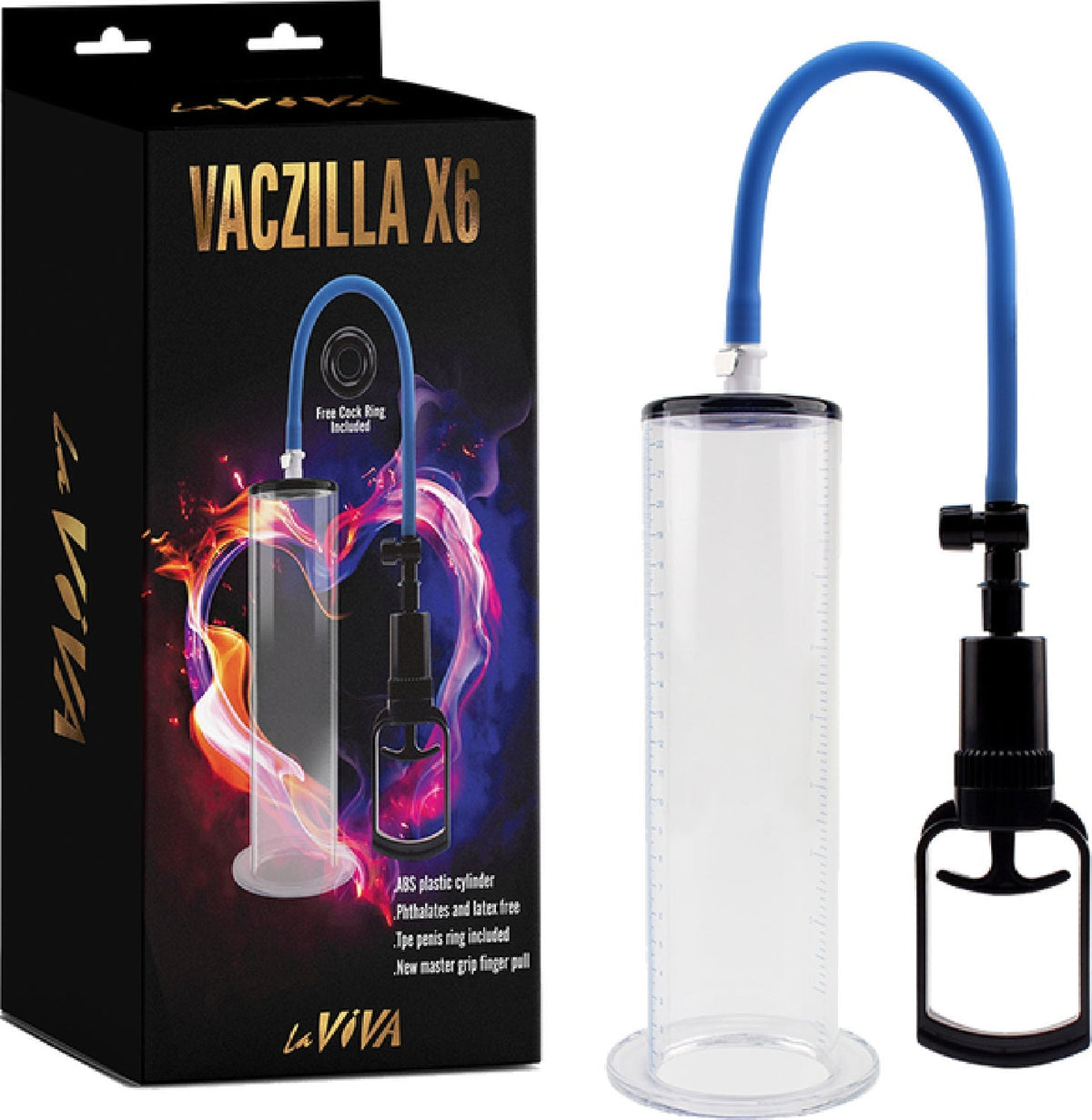 Vaczilla X6 – 7.9 Inch Phthalate-Free Penis Pump with TPR Sleeve and ABS Cylinder > Pumps > Penis Pumps - Tophatter Daily Deals