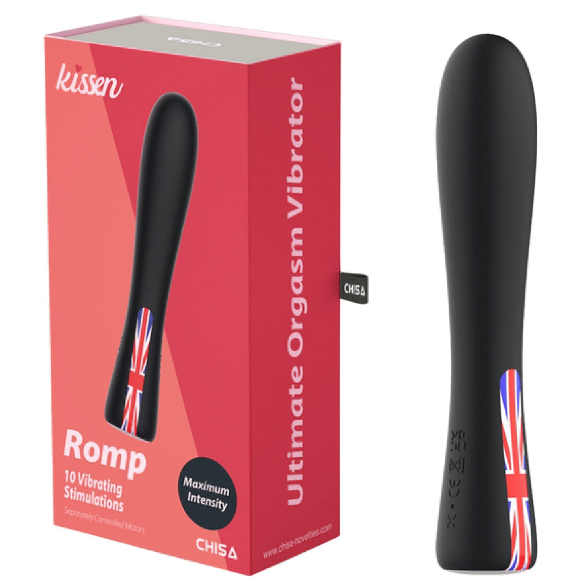 Romp – Waterproof 18cm Silicone Vibrator with 10 Vibration Patterns > Vibrators > Standard Vibrators - Tophatter Daily Deals