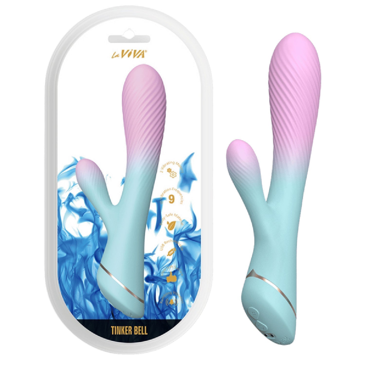 Tinker Bell – Waterproof Rechargeable Vibrator with Dual Motors and 9 Frequencies > Vibrators > Ladies > Rabbit - Tophatter Daily Deals