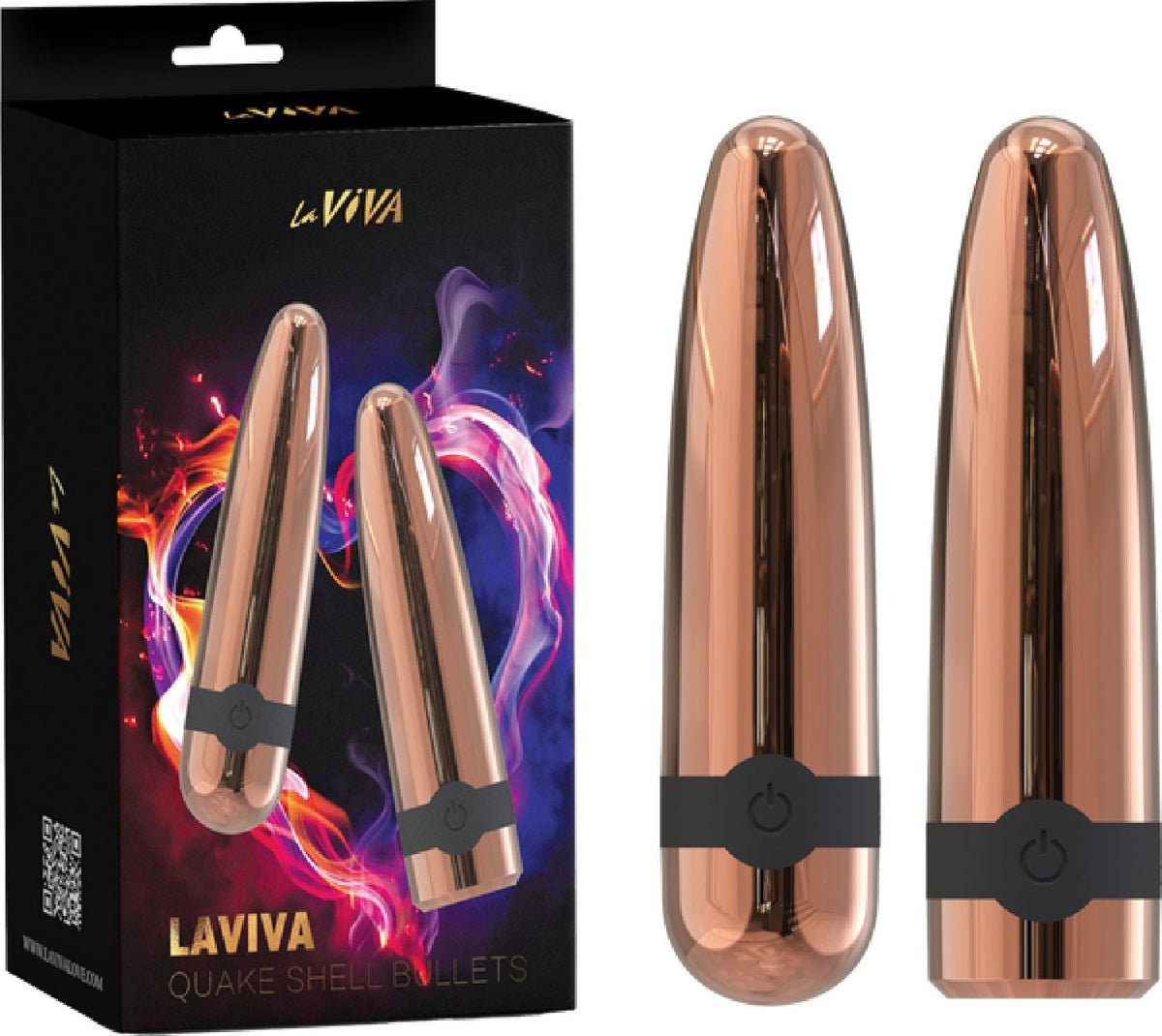 Laviva Quake Shell Bullets – Luxury Powerful Vibrating Bullet Set > Vibrators > Mini Vibrators - Tophatter Daily Deals