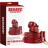 Wrist to Thigh Cuff Set – Adjustable PU Cuffs Restraint Set > Bondage Gear > Restraints - Tophatter Daily Deals