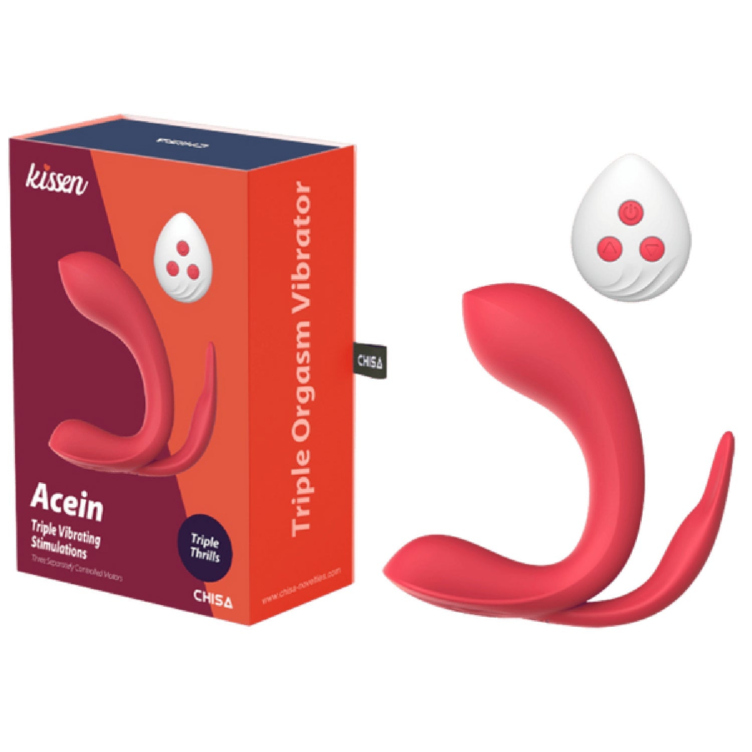 Acein – Remote-Controlled Waterproof Vibrator with 3 Motors and 10 Vibration Modes > Vibrators > Unconventional - Tophatter Daily Deals