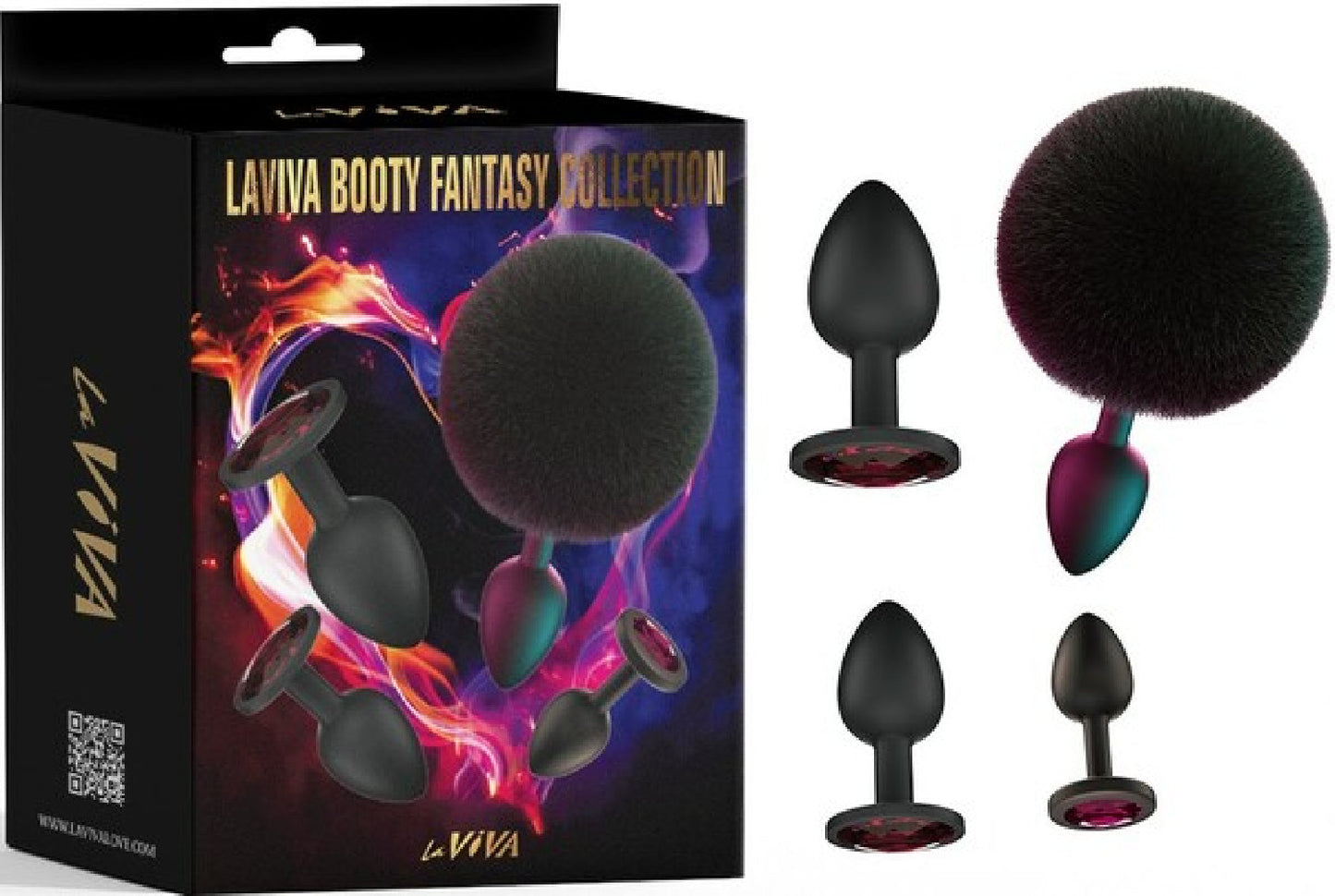 Booty Fantasy 4 Piece Diamond Butt Plug Collection – Luxury Butt Plug Set > Anal Range > Butt Plug Kits - Tophatter Daily Deals