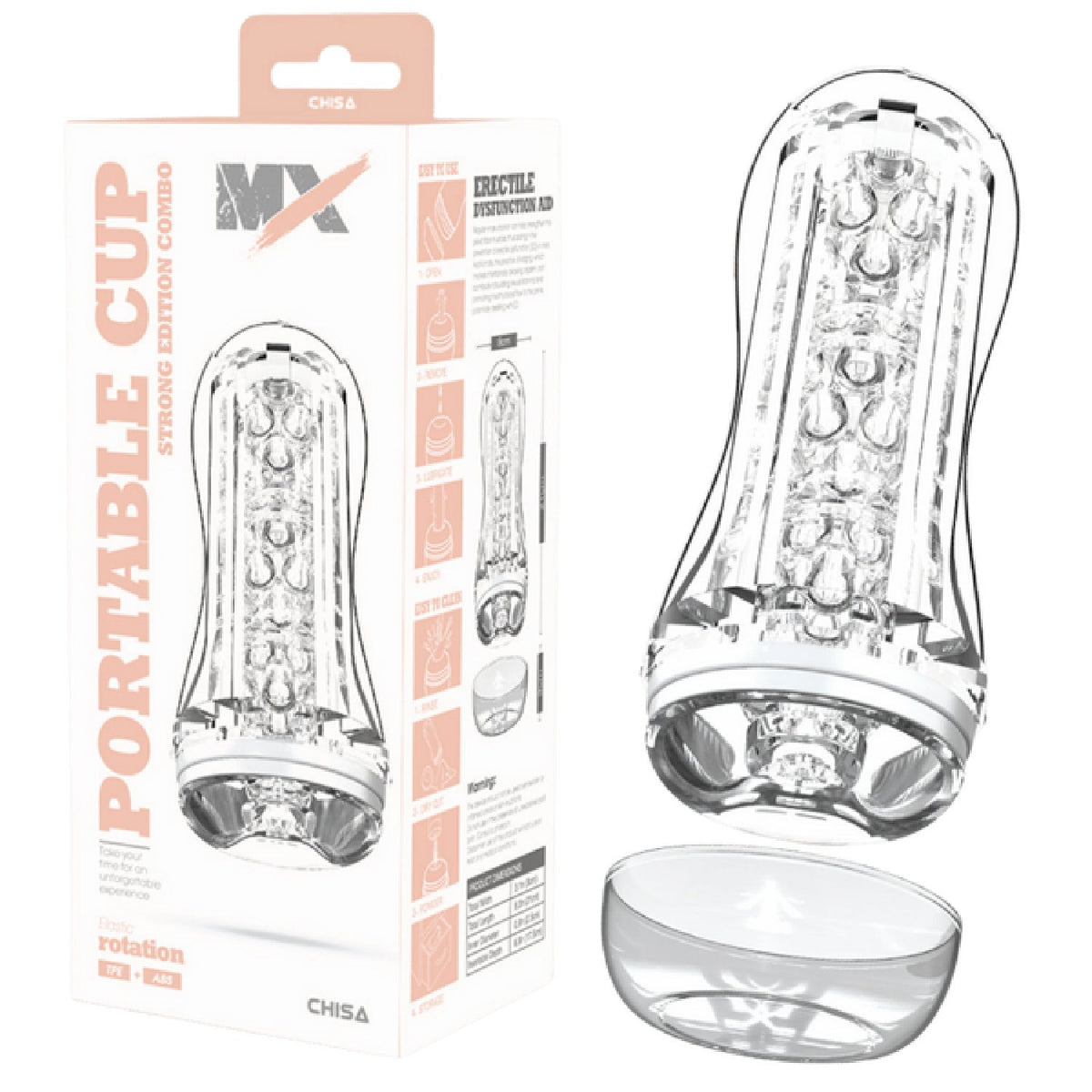 Portable Cup Strong Edition Combo – Super Soft Sucking Device 21cm > Sex Toys For Men > Masturbators Cup - Tophatter Daily Deals