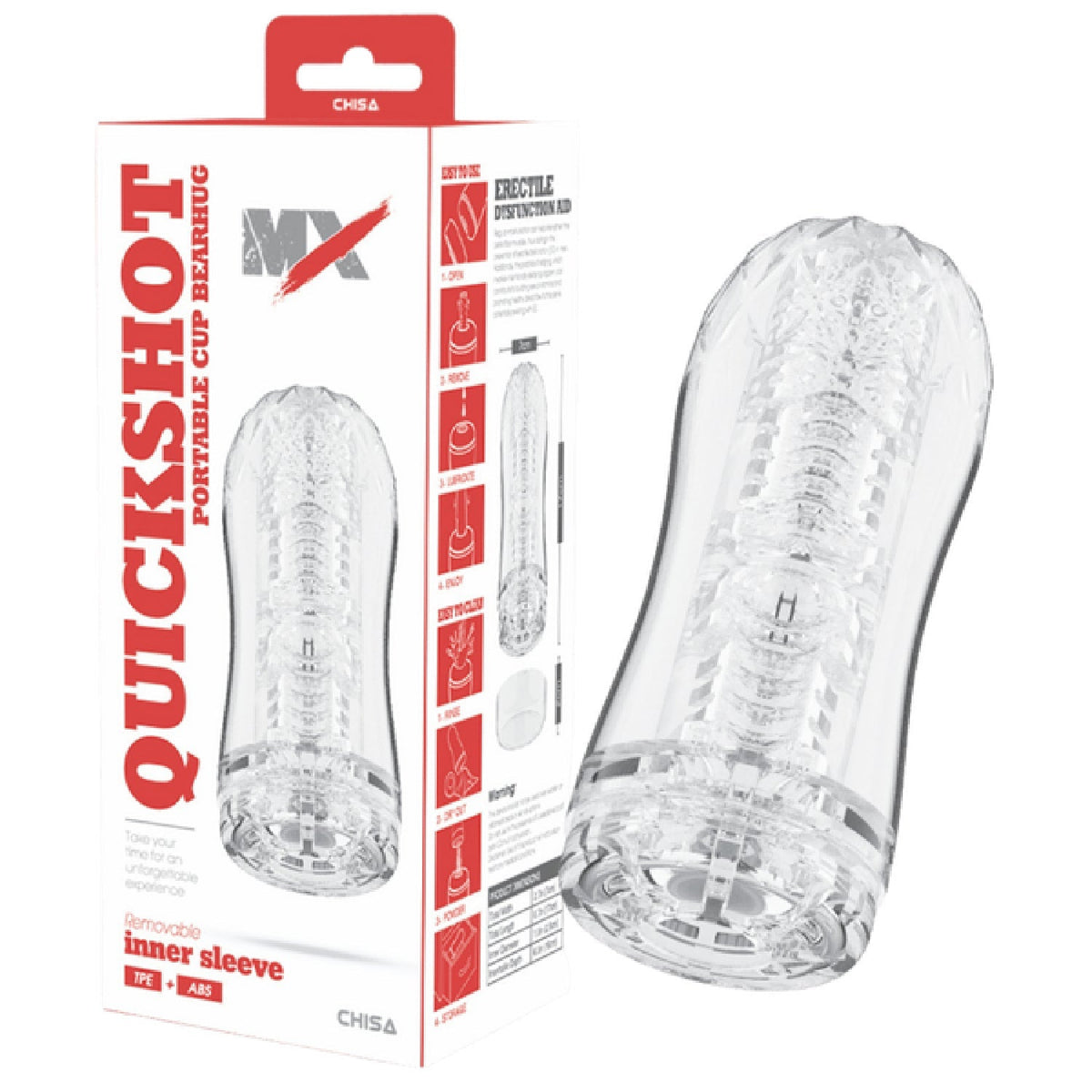 Quickshot Portable Cup Bearhug – Soft Phthalate-Free 17cm Masturbator > Sex Toys For Men > Masturbators Cup - Tophatter Daily Deals