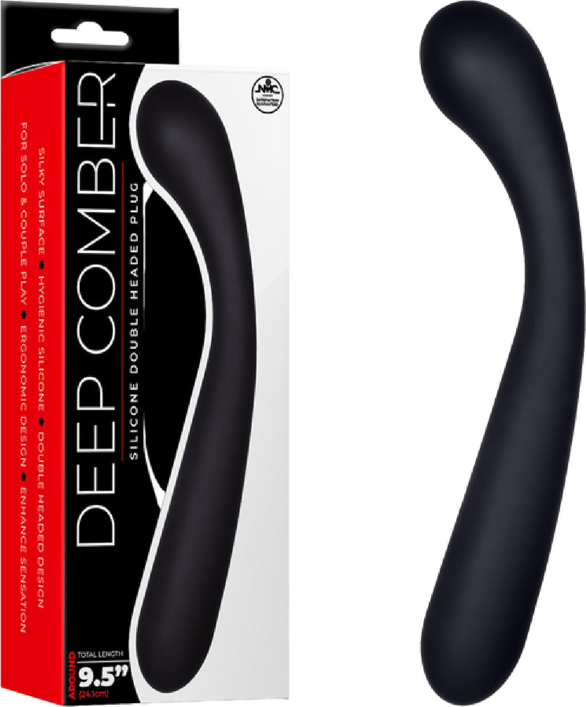 Deep Comber – Double Headed Ergonomic Silicone Vibrator 9.5 Inch Length > Vibrators > Standard Vibrators - Tophatter Daily Deals