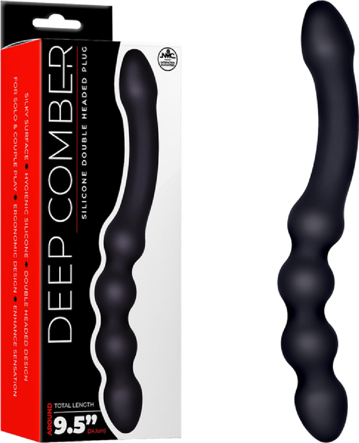 Deep Comber Ribbed – Double-Headed Ergonomic Silicone Dildo 9.5 Inch > Dildos > Neutral Dildos - Tophatter Daily Deals