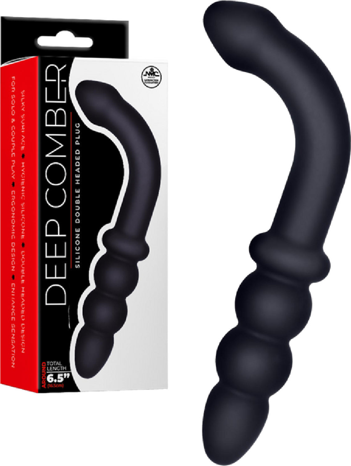 Deep Comber Hook – Ergonomic Double-Headed Silicone 6.5 Inch > Anal Range > Anal Probes - Tophatter Daily Deals