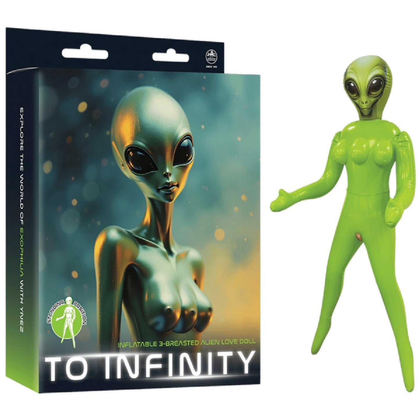 Inflatable 3-Breasted Alien Love Doll - (Ynez Standing) > Sex Toys > Sex Dolls > Novelty Inflatables - Tophatter Daily Deals