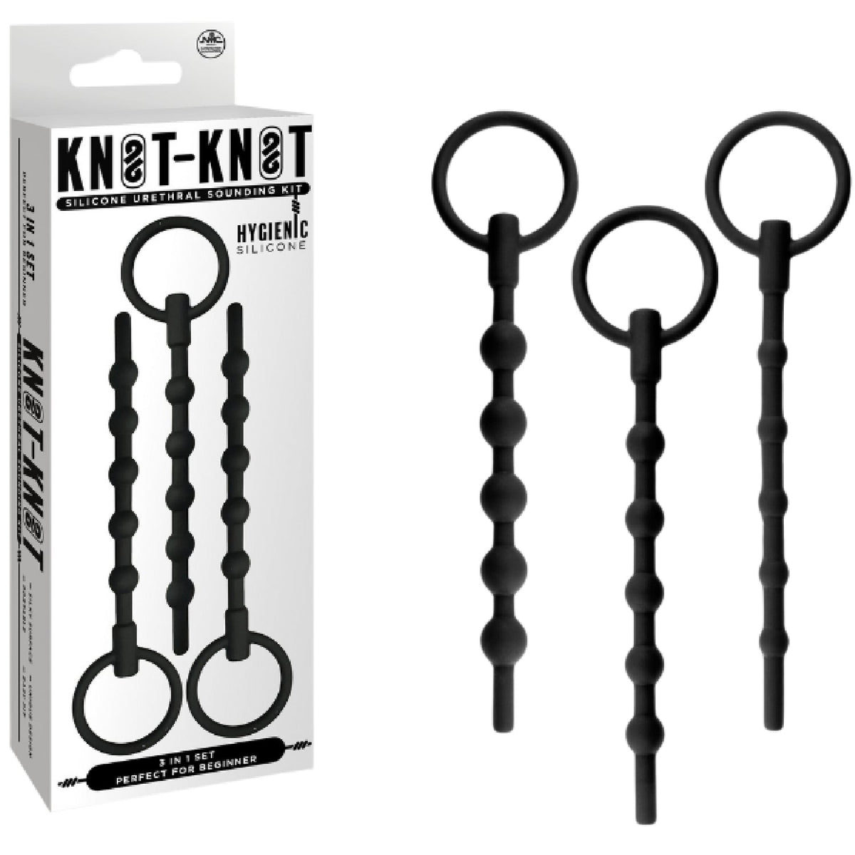 Silicone Ribbed Urethral Sounding Kit – Medical-Grade Flexible Urethral Sounds > Sex Toys For Men > Sounding Rods - Tophatter Daily Deals