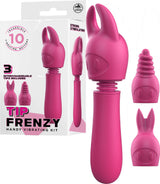 Tip Frenzy – Rechargeable Splash Proof Flexible Shaft Vibrator with 10 Rhythms > Vibrators > Mini Vibrators - Tophatter Daily Deals