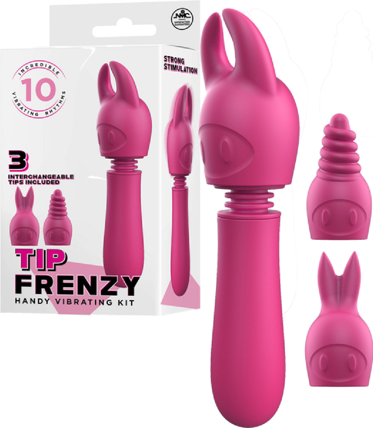 Tip Frenzy – Rechargeable Splash Proof Flexible Shaft Vibrator with 10 Rhythms > Vibrators > Mini Vibrators - Tophatter Daily Deals