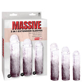 3 in 1 Extension Sleeve (Smoke) – High-Quality TPE Material Soft Flexible Sleeve with Multiple Sizes > Sex Toys For Men > Penis Sleeves - Tophatter Daily Deals