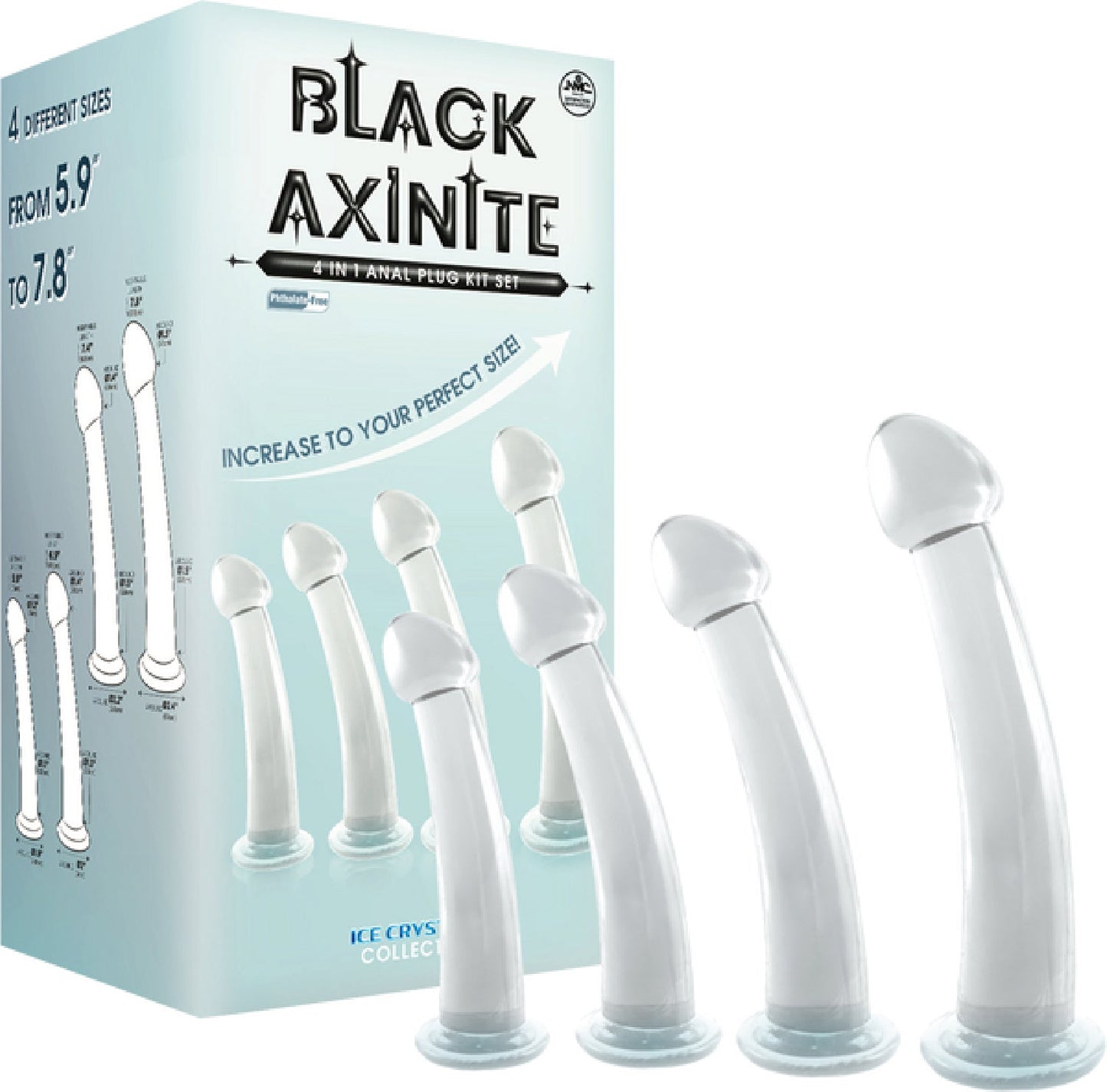 4 in 1 Anal Plug Kit – Flexible Hygienic Suction Cup Base Anal Plugs > Anal Range > Butt Plug Kits - Tophatter Daily Deals