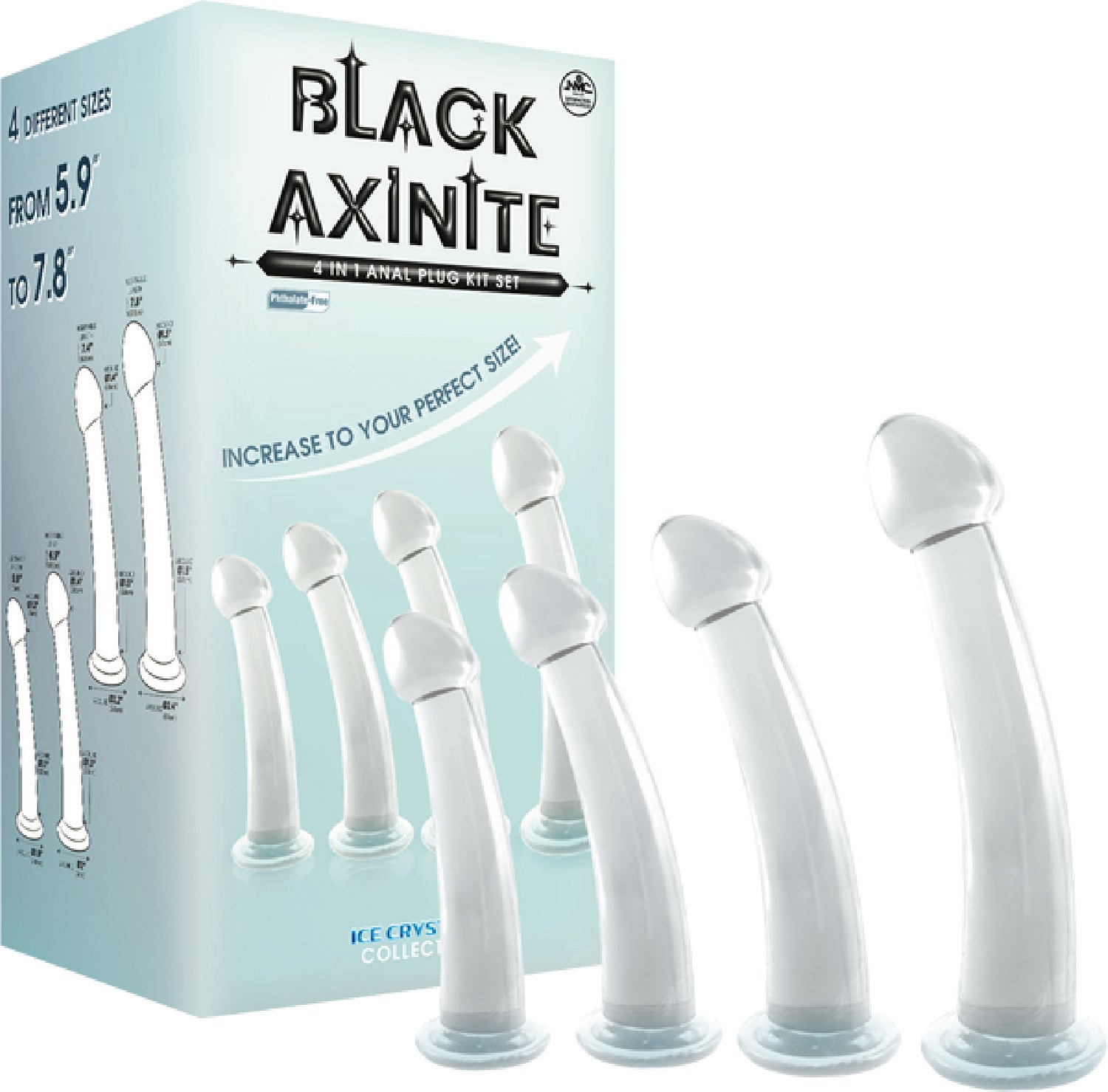 4 in 1 Anal Plug Kit – Flexible Hygienic Suction Cup Base Anal Plugs > Anal Range > Butt Plug Kits - Tophatter Daily Deals
