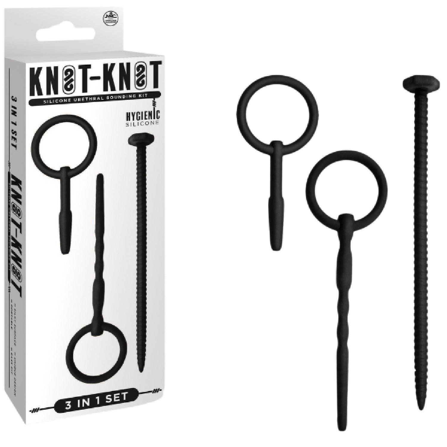 Silicone Urethral Sounding Kit (Black) – Body-Safe 6 to 8 Inch Urethral Sounds > Sex Toys For Men > Sounding Rods - Tophatter Daily Deals