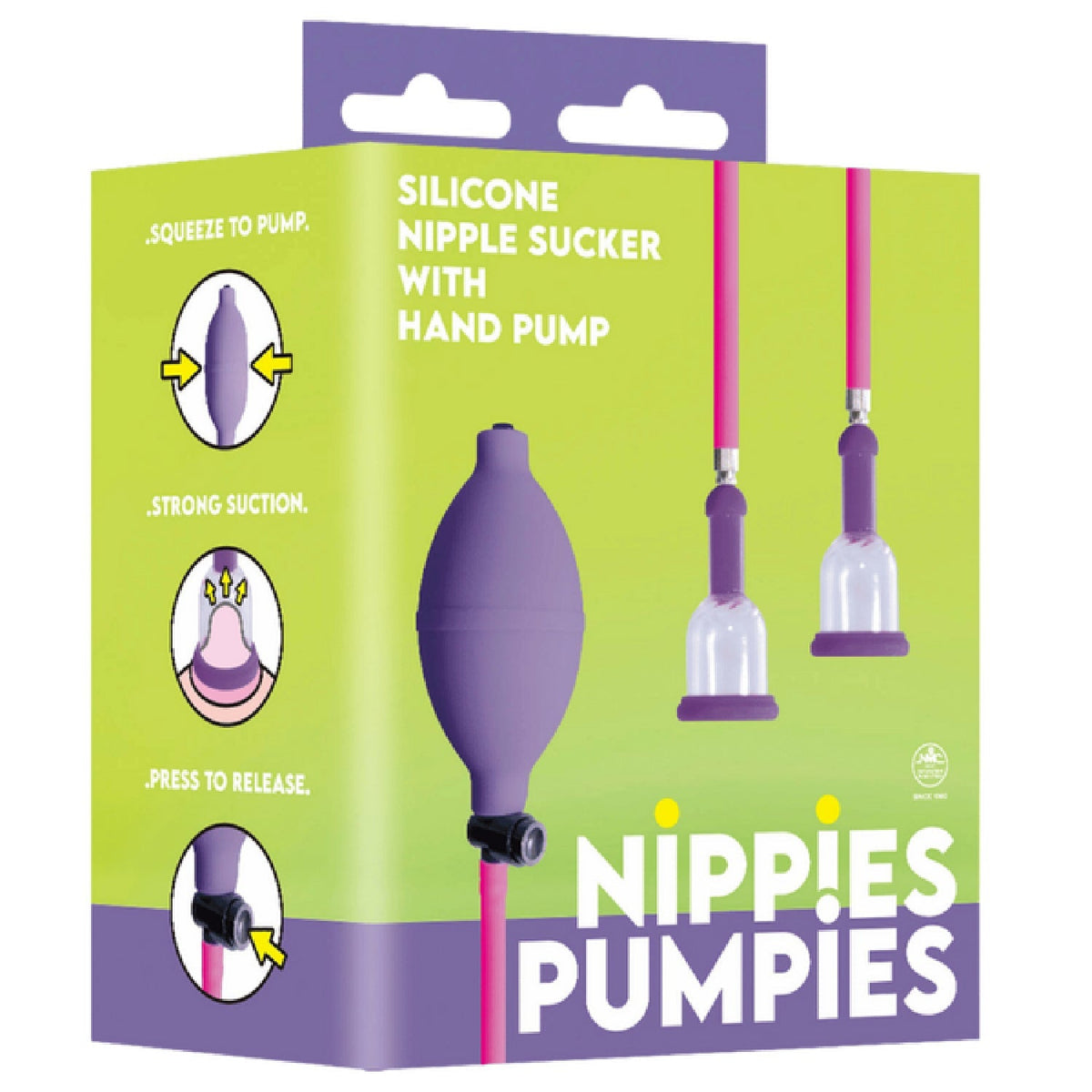 Nippies Pumpies – Silicone Nipple Sucker with 51.6cm Hose Pump > Sex Toys > Nipple Suckers - Tophatter Daily Deals