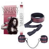 Adjustable Brown Collar with Handcuffs – Velcro Lock, Webbing Strap, 22.4cm Chain > Bondage Gear > Restraints - Tophatter Daily Deals