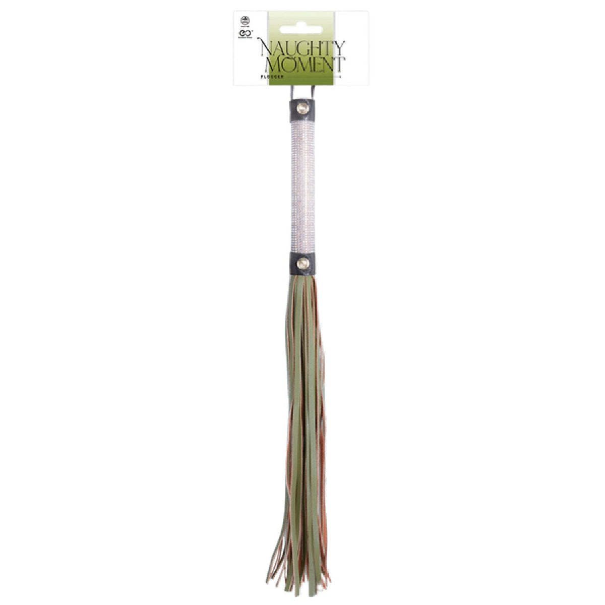 Flogger Diamond Covered Handle 44.5cm – Leather Flogger > Bondage Gear > Whips & Floggers - Tophatter Daily Deals