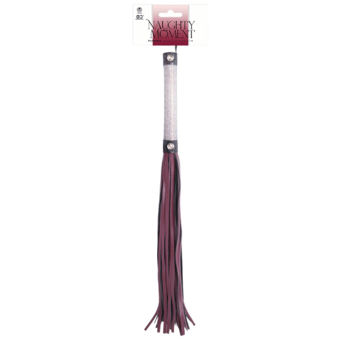 Flogger Diamond Covered Handle 44.5cm – Leather Flogger > Bondage Gear > Whips & Floggers - Tophatter Daily Deals