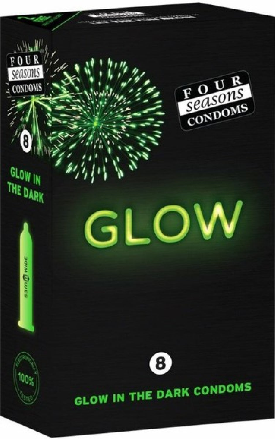 Four Seaons Glow N' Dark Condoms 8 Pack > Essentials > Condoms - Tophatter Daily Deals