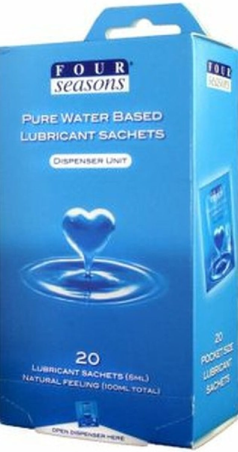 Four Seasons 20 Pack Water Based Lube Sachets (5ml) > Lube > Water Based - Tophatter Daily Deals