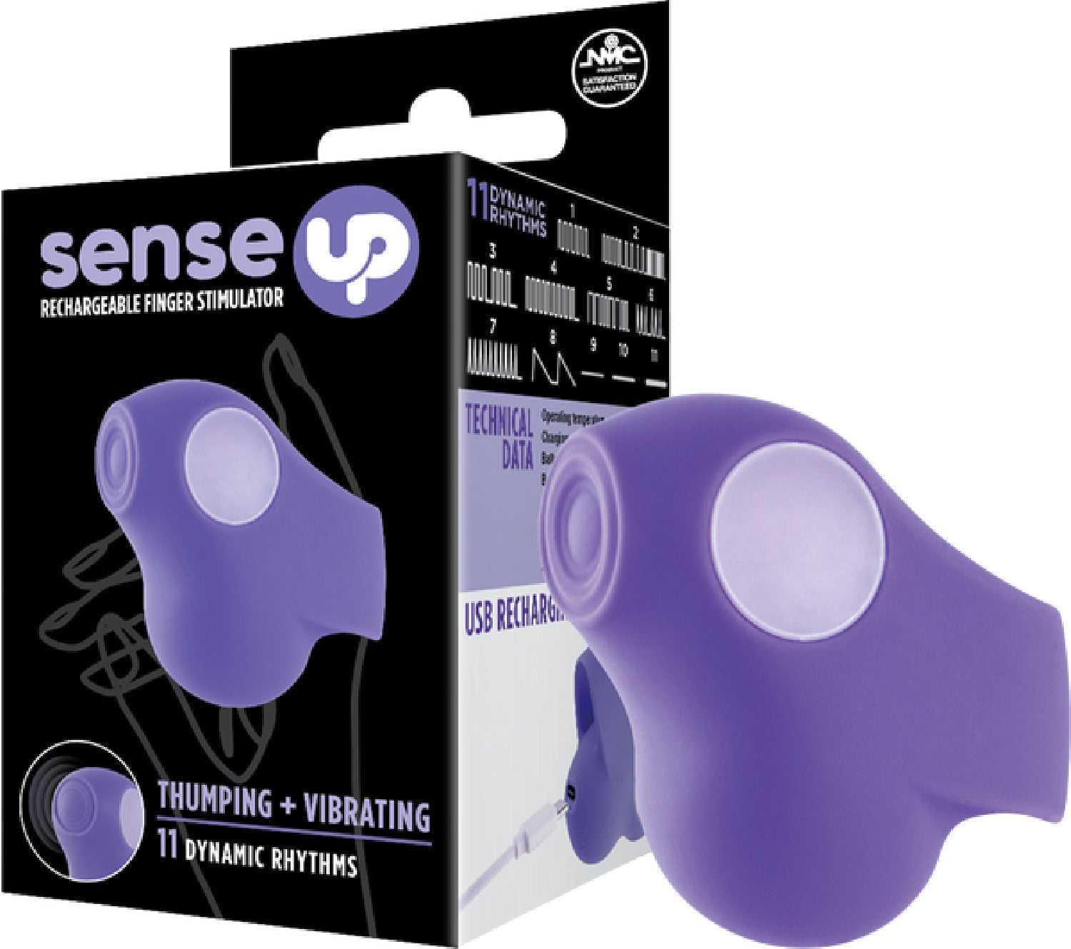 Rechargeable Finger Stimulator (Purple) – 11 Rhythm Thumping and Vibrating Finger Vibrator > Vibrators > Finger Vibrators - Tophatter Daily Deals