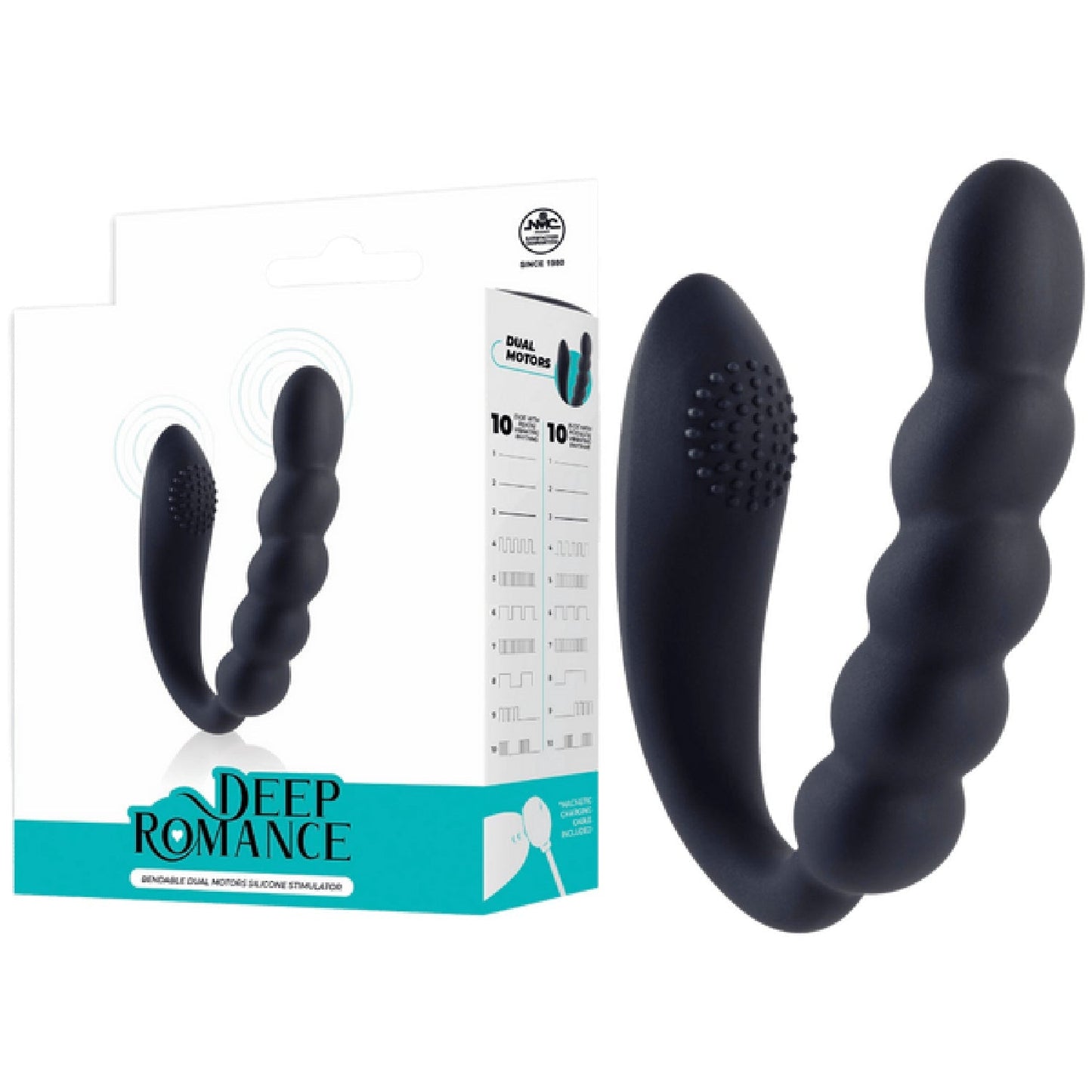 Bendable Dual Motors Silicone Stimulator – Rechargeable Splash Proof 4.6 Inch Vibrator > Sex Toys For Ladies > Clitoral Vibrators and Stimulators - Tophatter Daily Deals
