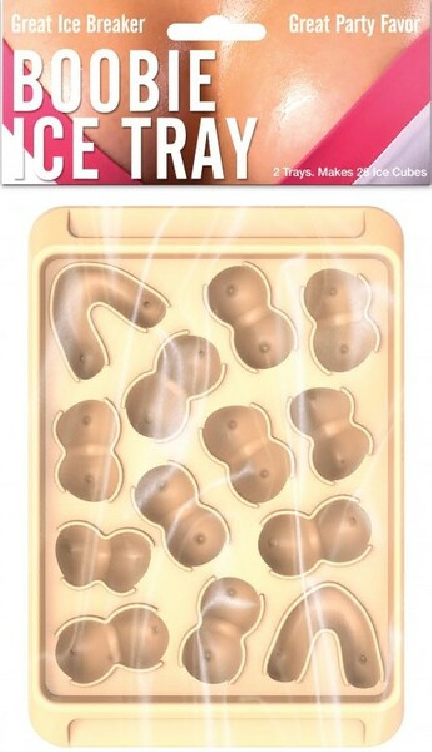 Boobie Ice Cube Tray Set – Durable Food-Grade Silicone Ice Cube Trays > Novelties > Party Supplies - Tophatter Daily Deals
