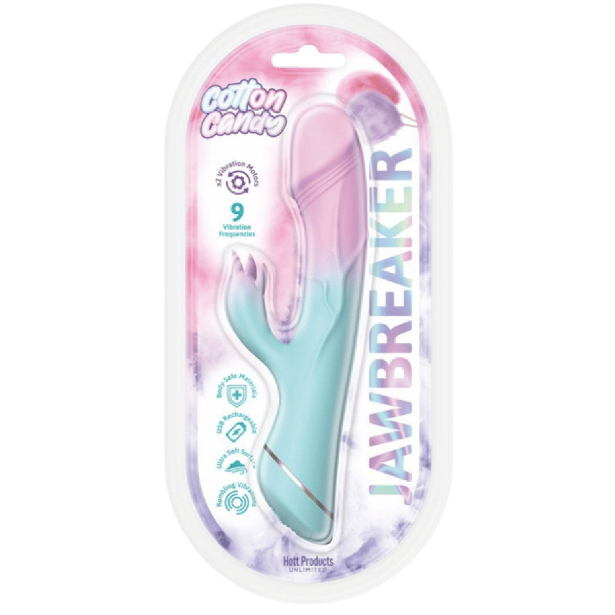 Jawbreaker Cotton Candy – Medical-Grade Silicone Vibrator with Customizable Vibrations > Novelties > Candy & Edible Items - Tophatter Daily Deals