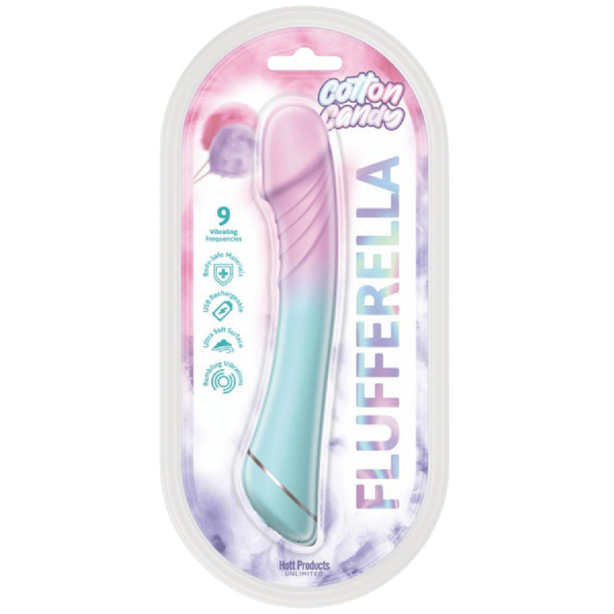 Flufferella Cotton Candy – Medical-Grade Silicone Vibrator with Customizable Vibrations > Novelties > Candy & Edible Items - Tophatter Daily Deals